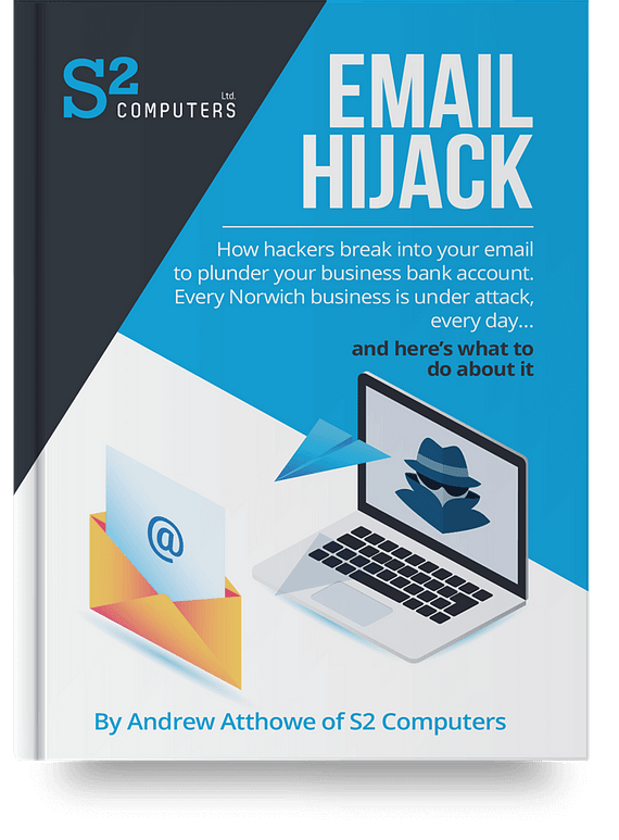 s2 computers norwich norfolk it business specialists it service cyber security email hijack book cover