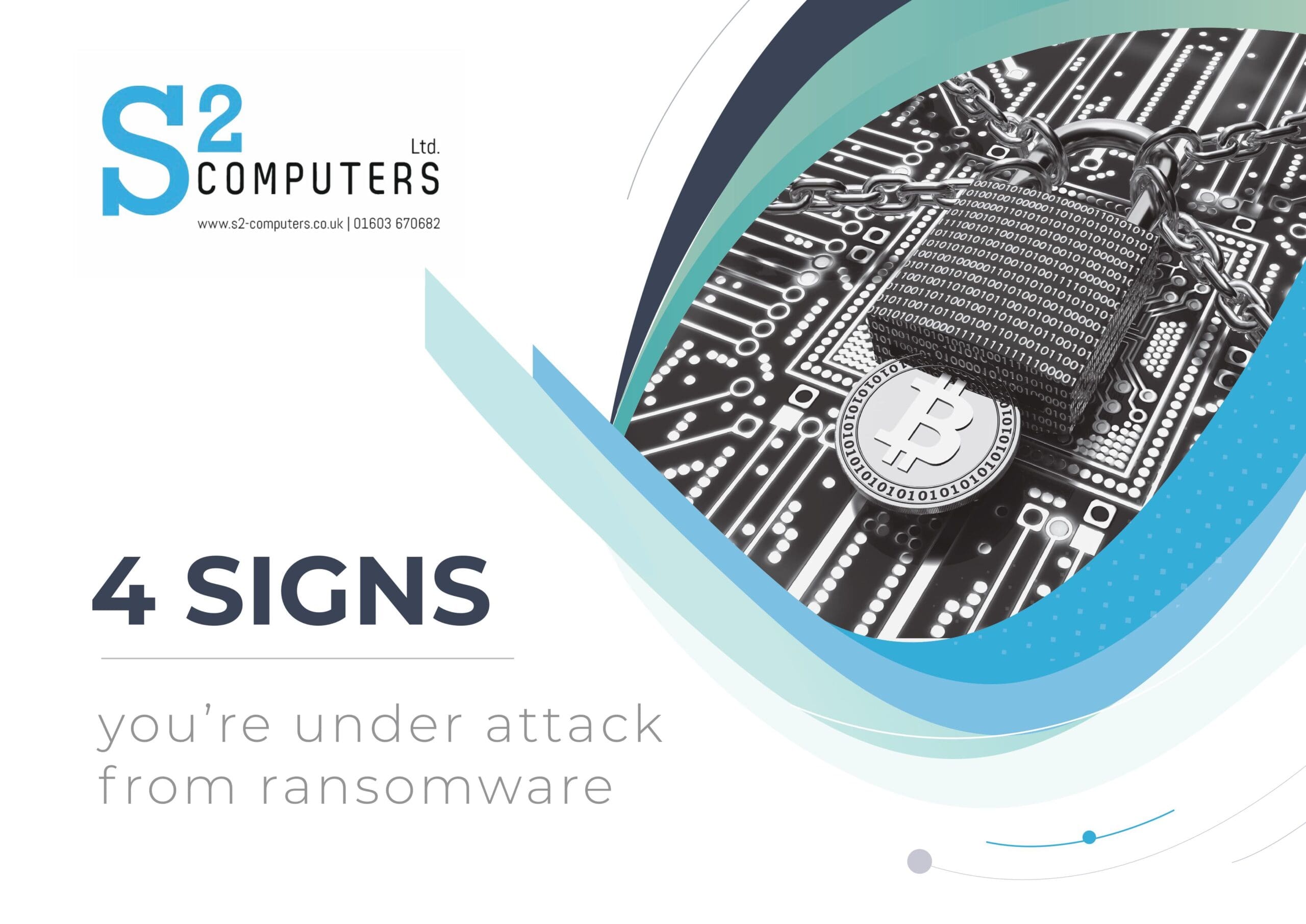 Stop Sign Ransomware Attack 4 signs you’re under attack from ransomware | S2 Computers